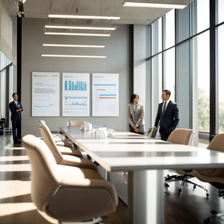 Sesión de coaching de liderazgo en empresa